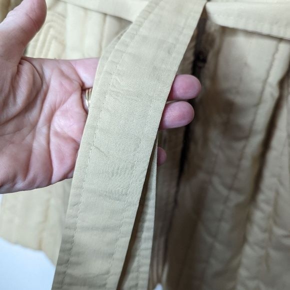 Vintage Channel Quilted Sherpa Lined Jacket Khaki Neutral - Picture 12 of 16